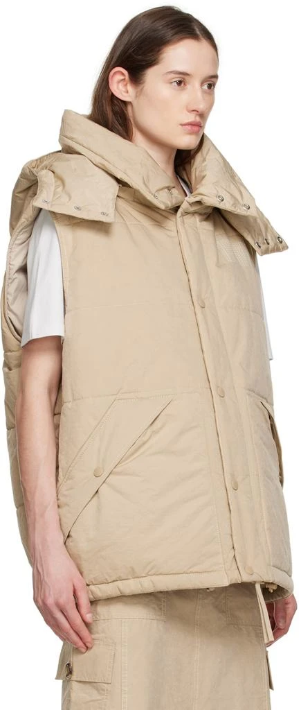 Marc Jacobs Beige Oversized Puffer Vest 2