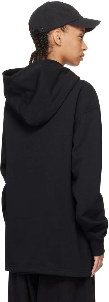 Y-3 Black Kangaroo Pocket Hoodie 3