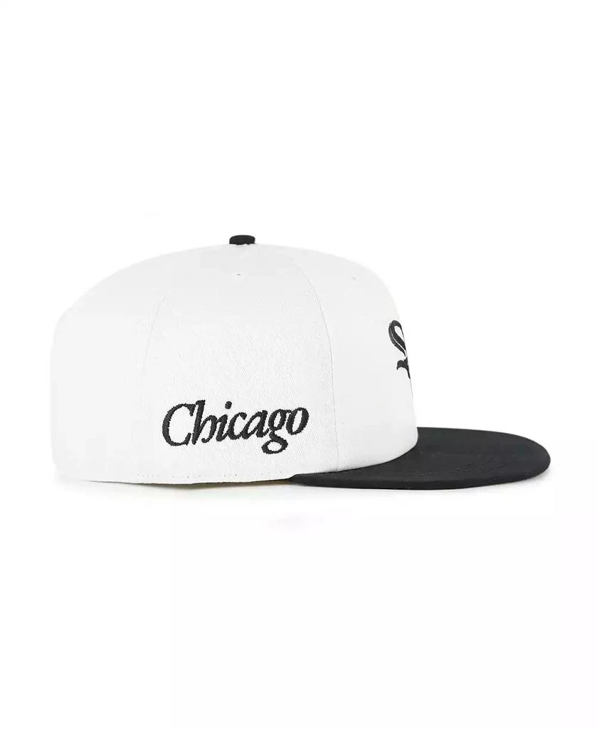 47 Brand Men's White/Black Chicago White Sox Foundation Captain Snapback Hat 4