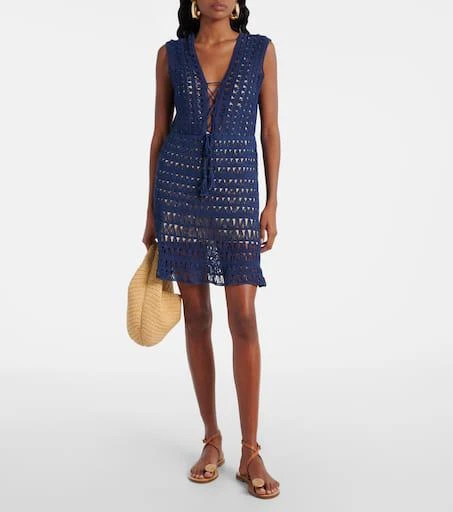 ANNA KOSTUROVA Crocheted cotton minidress 2