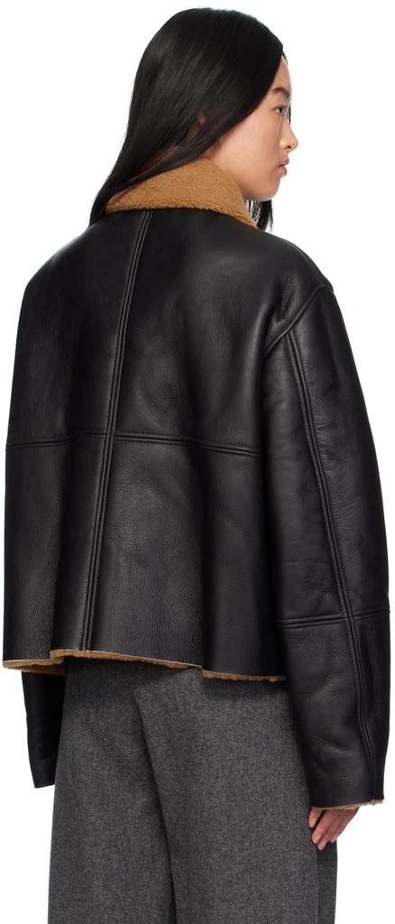 KASSL Editions Black Reversible Shearling Jacket 3