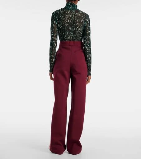 Dries Van Noten High-rise cotton-blend wide-leg pants 3