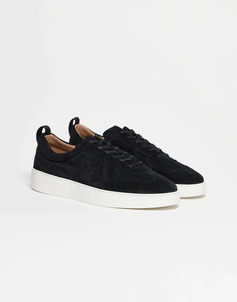 Noak NOAK made in Portugal trainers in black suede and leather with white sole 4