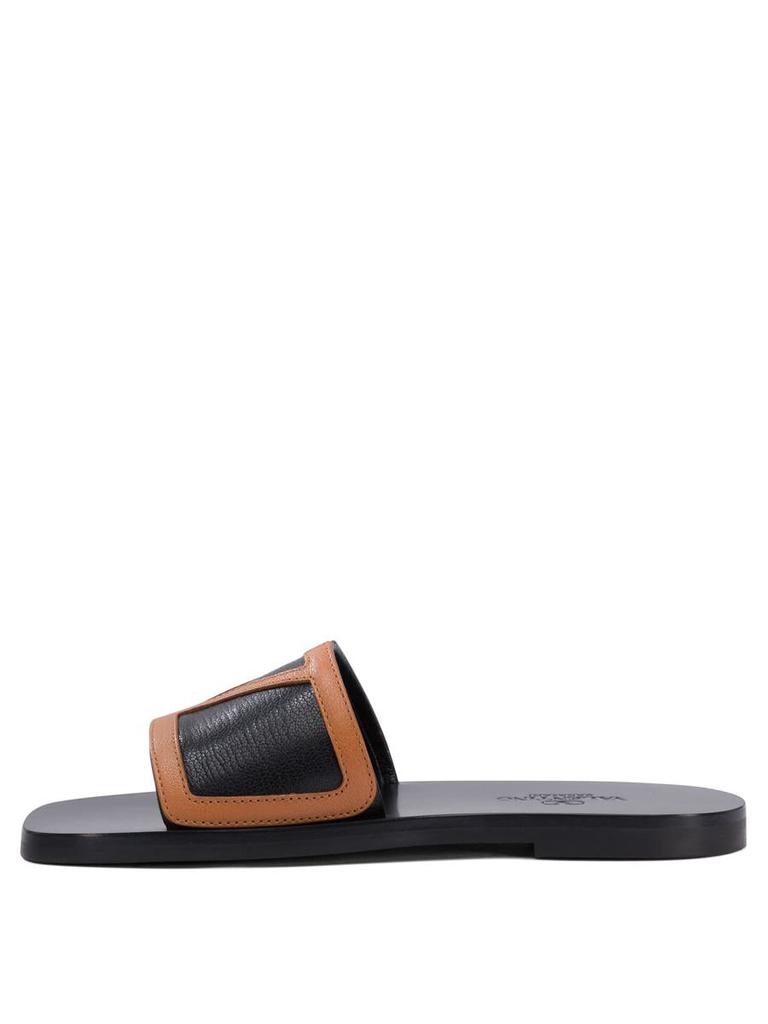 【関税込み】VALENTINO \"Viva Superstar\" 20 mm Slides Viva Superstar Slide Sandal In Canvas Fabric And Nappa