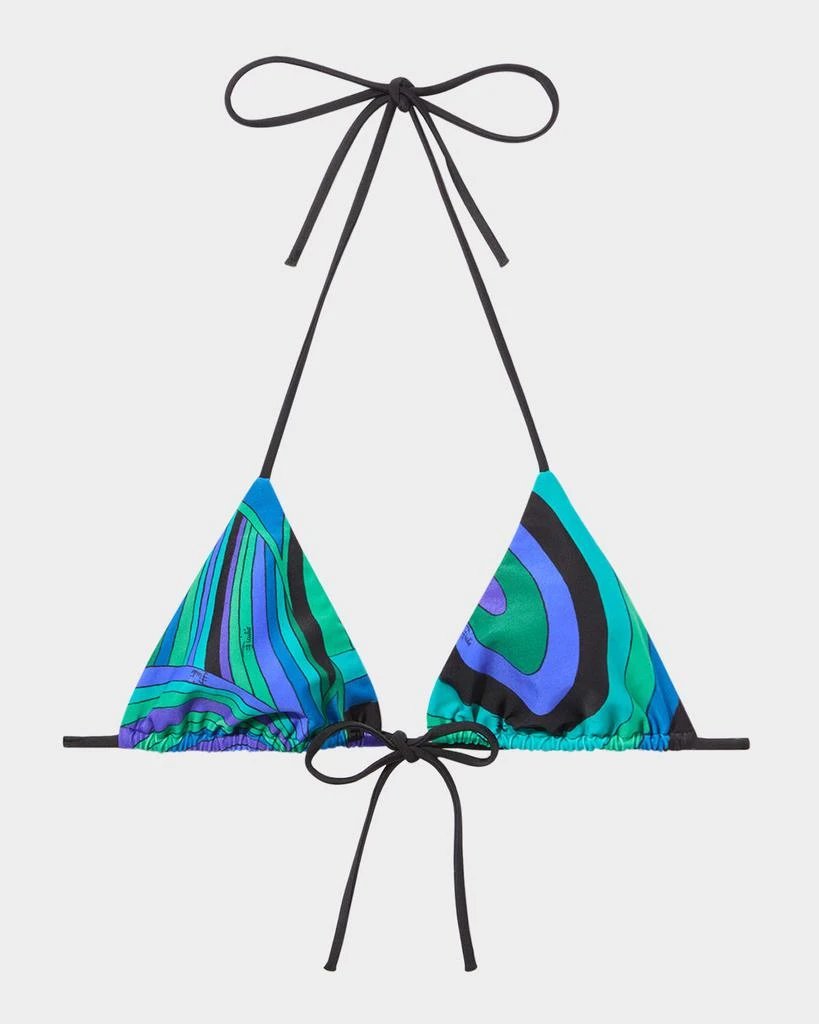 Pucci Iride-Print Lycra Bikini Top 1