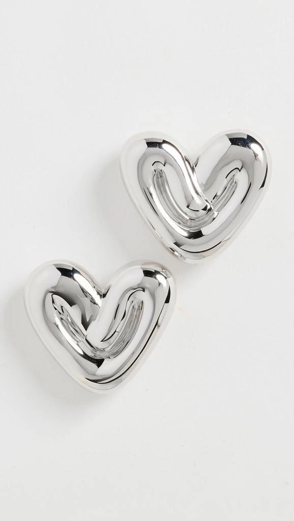 Missoma Puffy Heart Oversized Stud Earrings 1