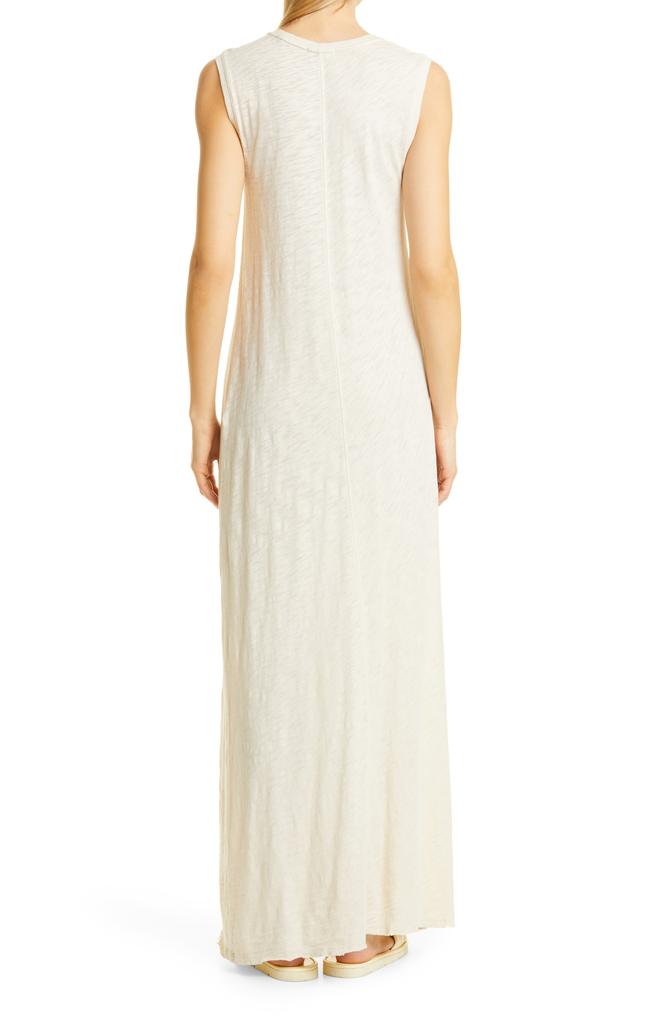 ATM Anthony Thomas Melillo Spray Paint Detail Cotton Slub Maxi Dress