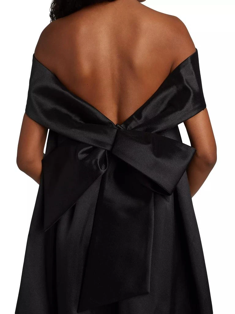 Amsale Bow-Back Trapeze Dress 6