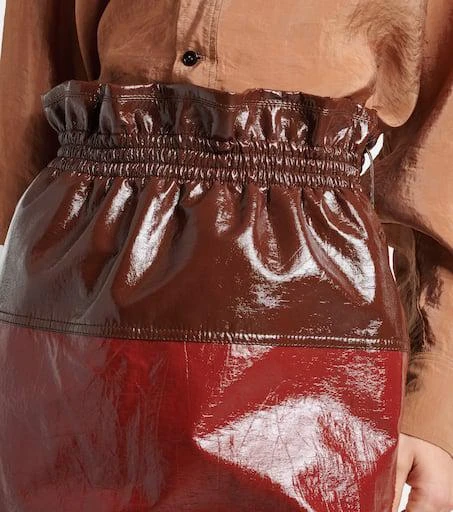 Yves Saint Laurent Coated cotton pencil skirt 4