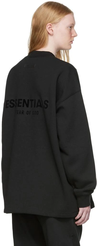 Fear of God ESSENTIALS Black Relaxed Sweatshirt 3