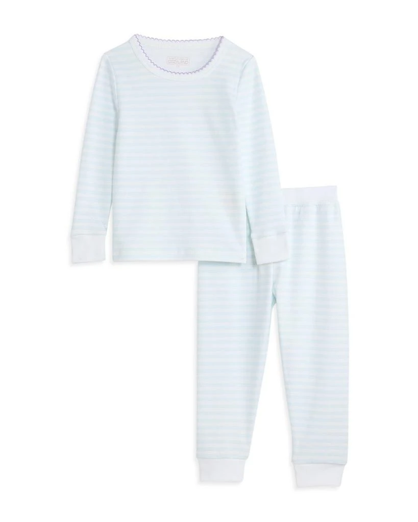 Cozyland Unisex Riley Sky Striped Pajama Set - Little Kid, Big Kid 1