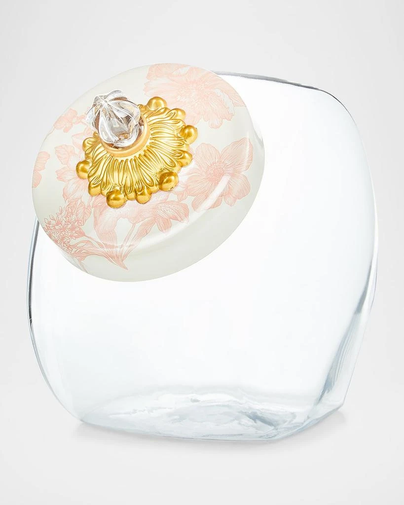 MacKenzie-Childs Sweets Jar with Rosy English Garden Lid 1