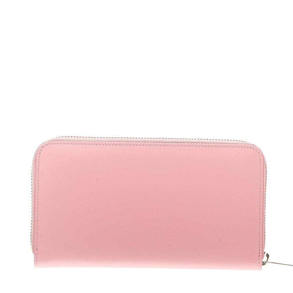 ORCIANI Full Zip Pink Leather Wallet