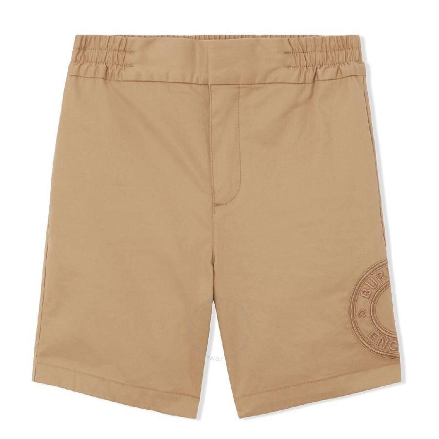 Burberry Embroidered Logo Chino Shorts