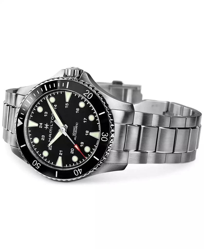 Hamilton Men
s Swiss Automatic Khaki Navy Scuba Stainless Steel Bracelet Watch 43mm 3