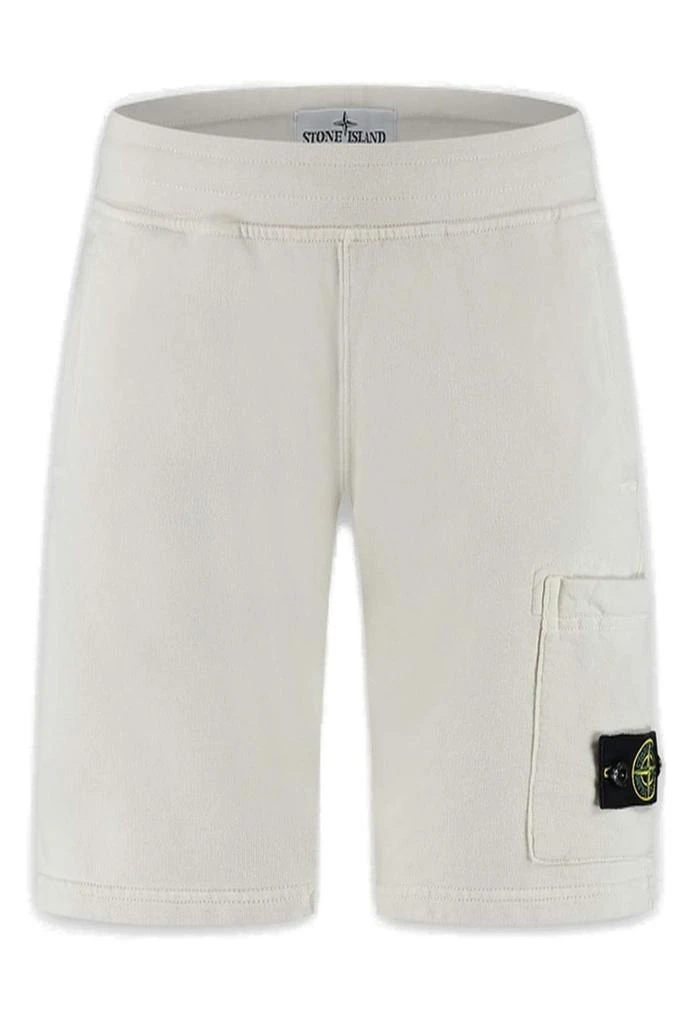 Stone Island Junior Stone Island Junior Logo Patch Shorts