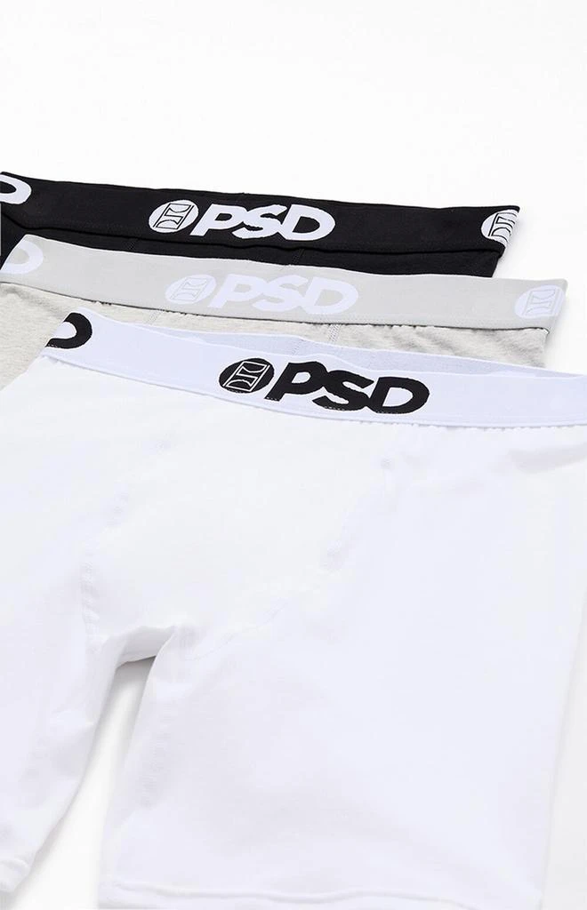 PSD Underwear 3 Pack Solid Color Boxer Briefs 2