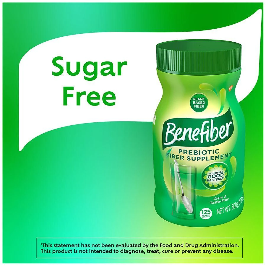 Benefiber Prebiotic Fiber Supplement Powder Unflavored, 62 dose 7