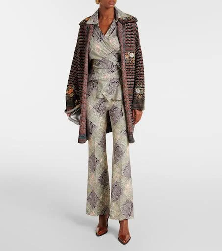 ETRO Printed wrap top 2