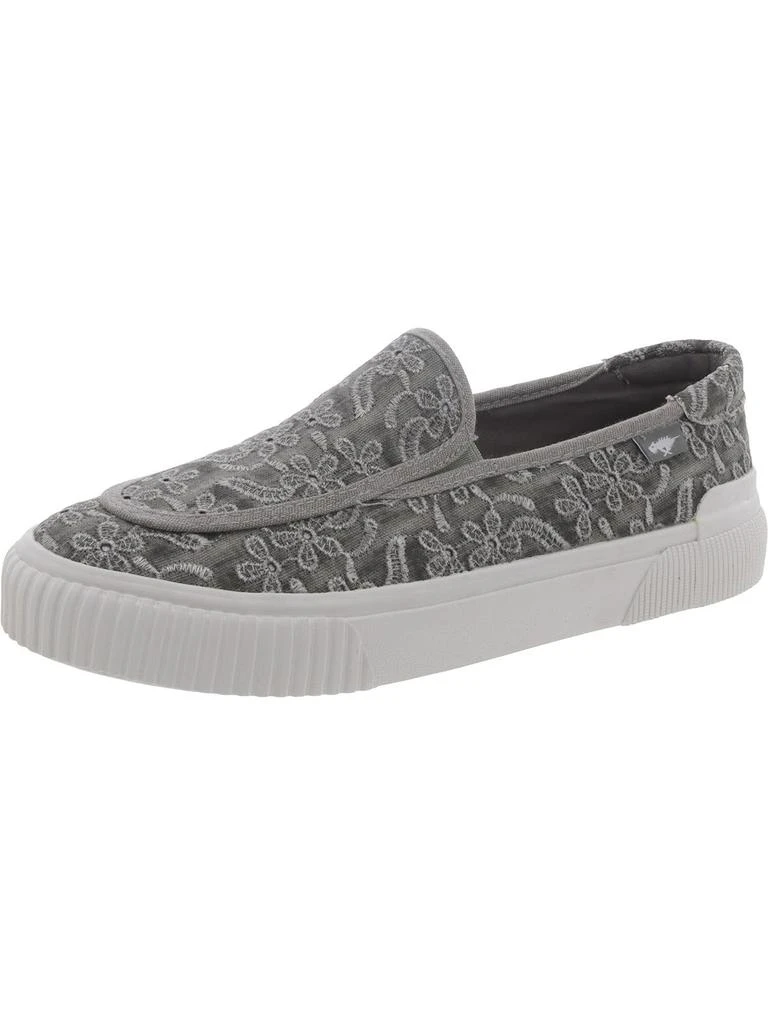 Rocket Dog Womens Floral Embroidered Slip-On Sneakers 1