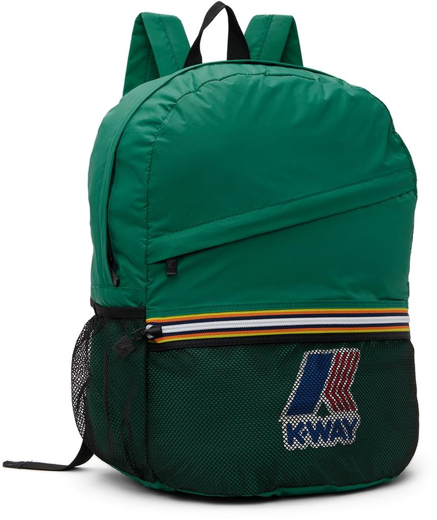 K-Way Kids Green Packable Backpack