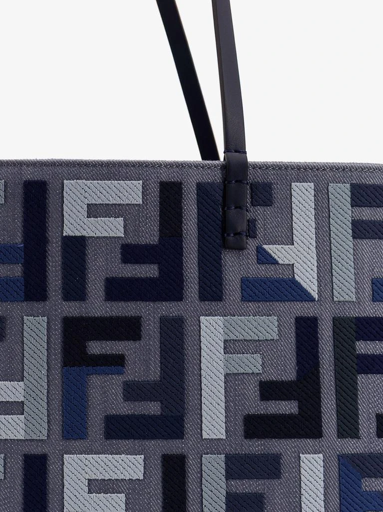 Fendi Roll Large jacquard FF fabric tote bag 6