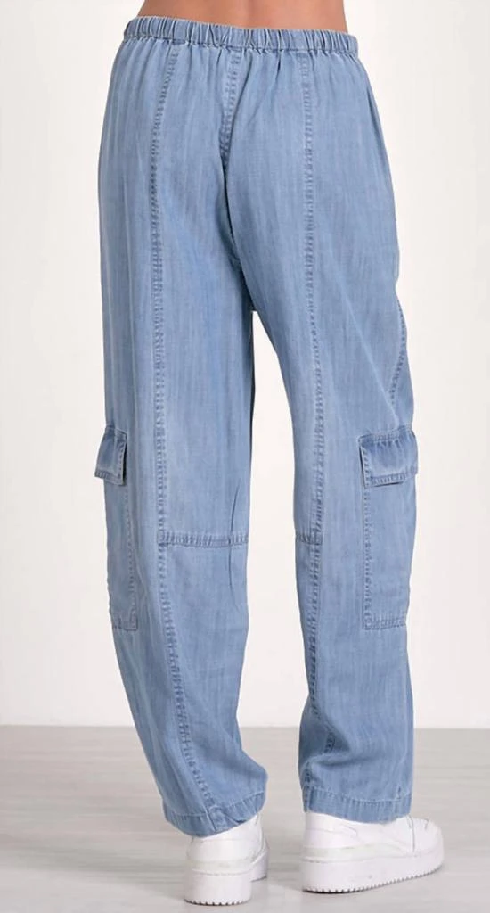 Elan Elan - Lightweight Denim Cargo Pants 2