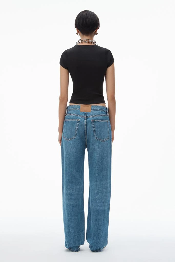 Alexander Wang EZ MID-RISE STRAIGHT-LEG JEANS 4