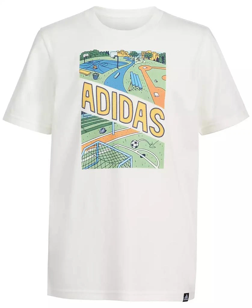 adidas Big Boys Short-Sleeve Play Sport Graphic Cotton T-Shirt 5