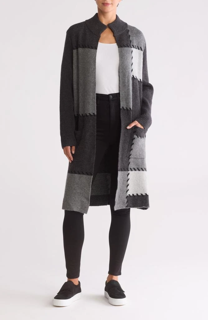 Joseph A Patchwork Open Front Cardigan 1