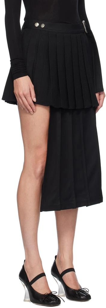 ANDERSSON BELL Black Double Pleated Midi Skirt 2
