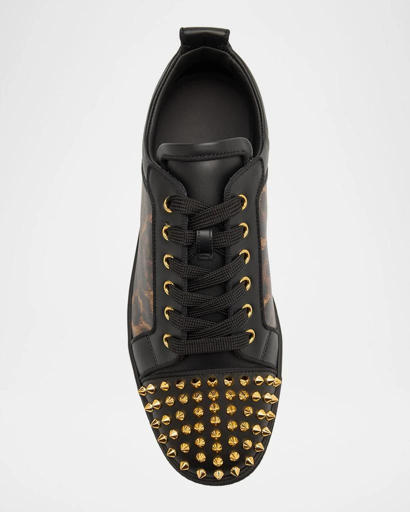 Christian Louboutin Men's Louis Junior Spikes Orlato Low-Top Sneakers 3