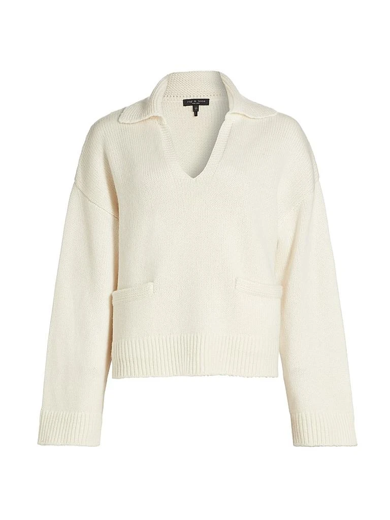 Rag & Bone Danica Wool &amp; Cashmere Polo Sweater 1