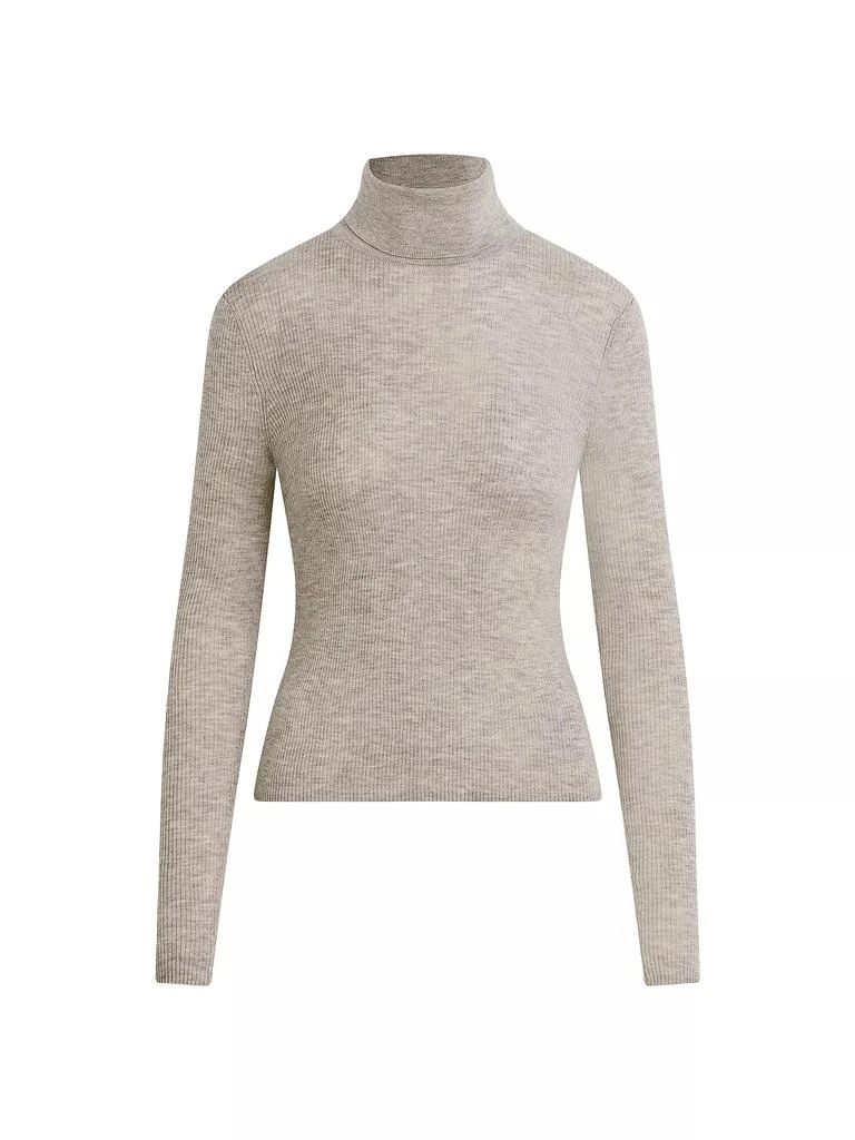 Favorite Daughter Amelia Wool Rib-Knit Turtleneck Top 1