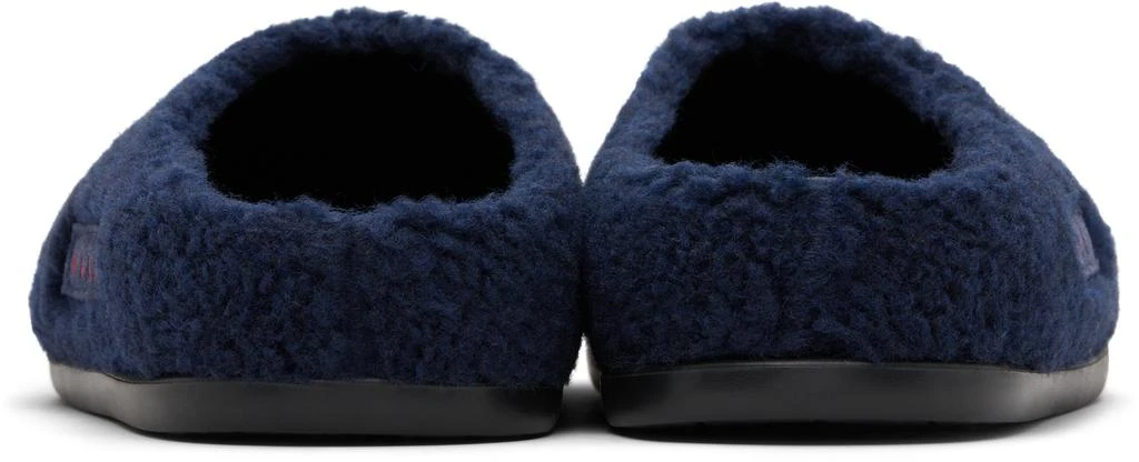 Marni Kids Navy Logo Patch Mules 2