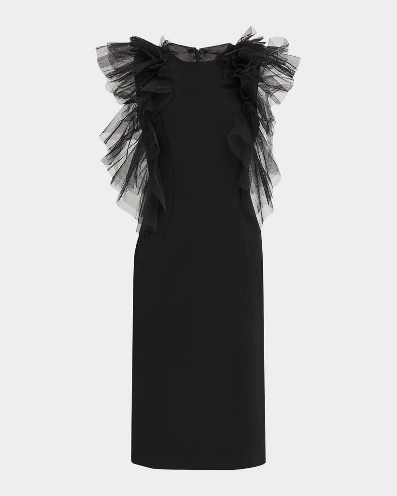 Jovani Ruffled Knee-Length Sheath Dress 1