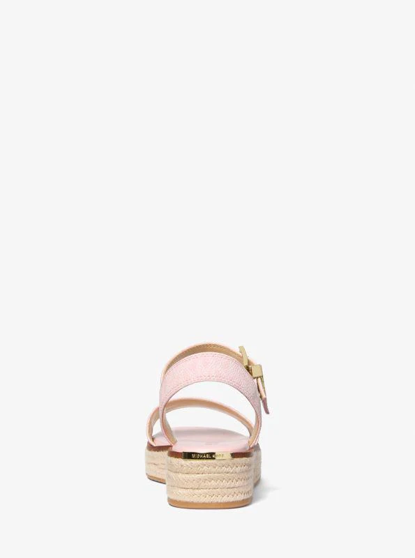 Michael Kors Richie Signature Logo Platform Espadrille Sandal 3