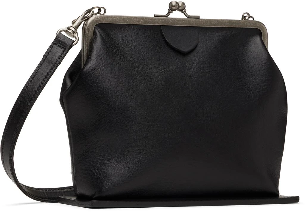 YOHJI YAMAMOTO Black Metal Clasp Bag 2