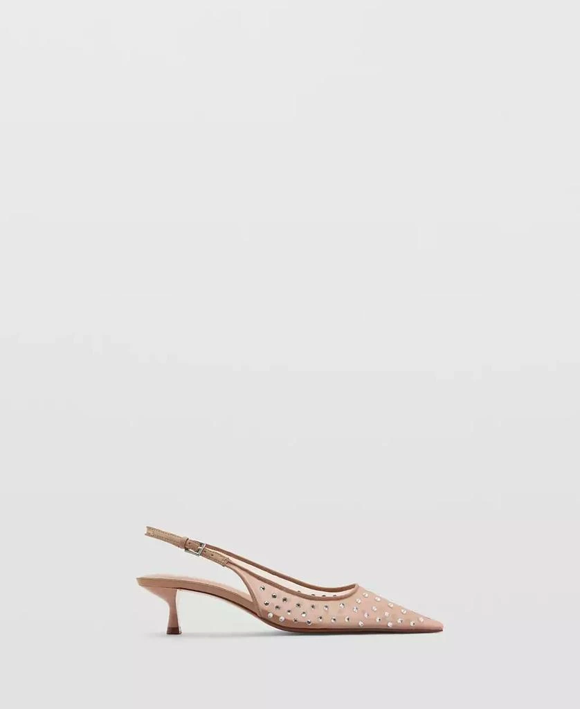 Mango Women's Crystal Heel Shoes 5