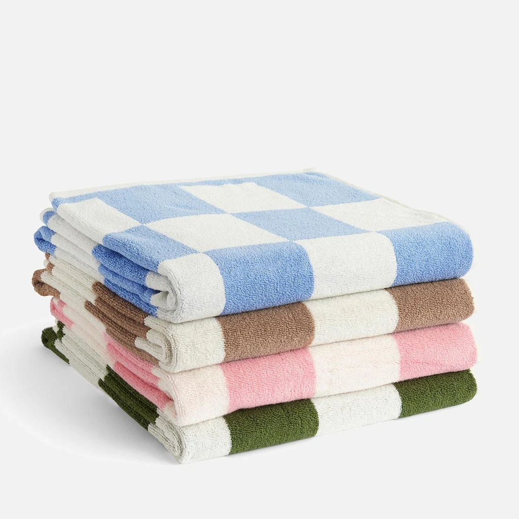 HAY Check Towel - Cappuccino 3