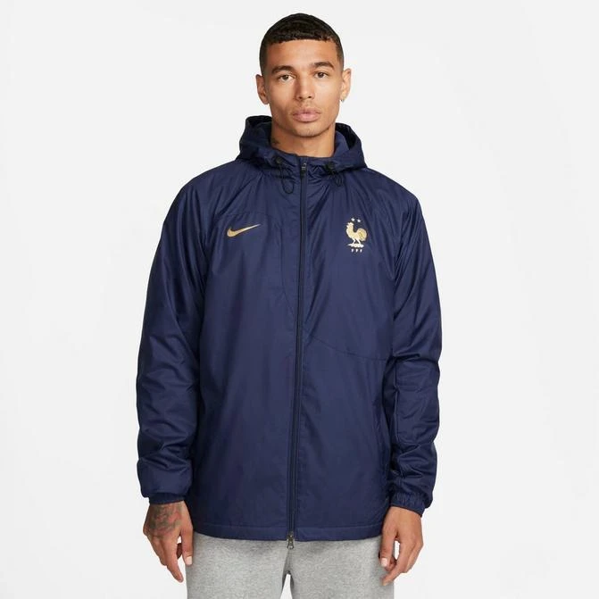 NIKE Men's Nike France Strike Dri-FIT Hooded Soccer Jacket 1