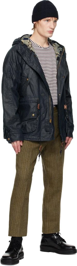 RRL Brown Slim Fit Herringbone Suit Trousers 4