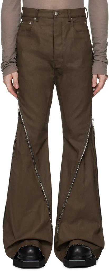 Rick Owens Khaki Porterville Bolan Banana Jeans 1
