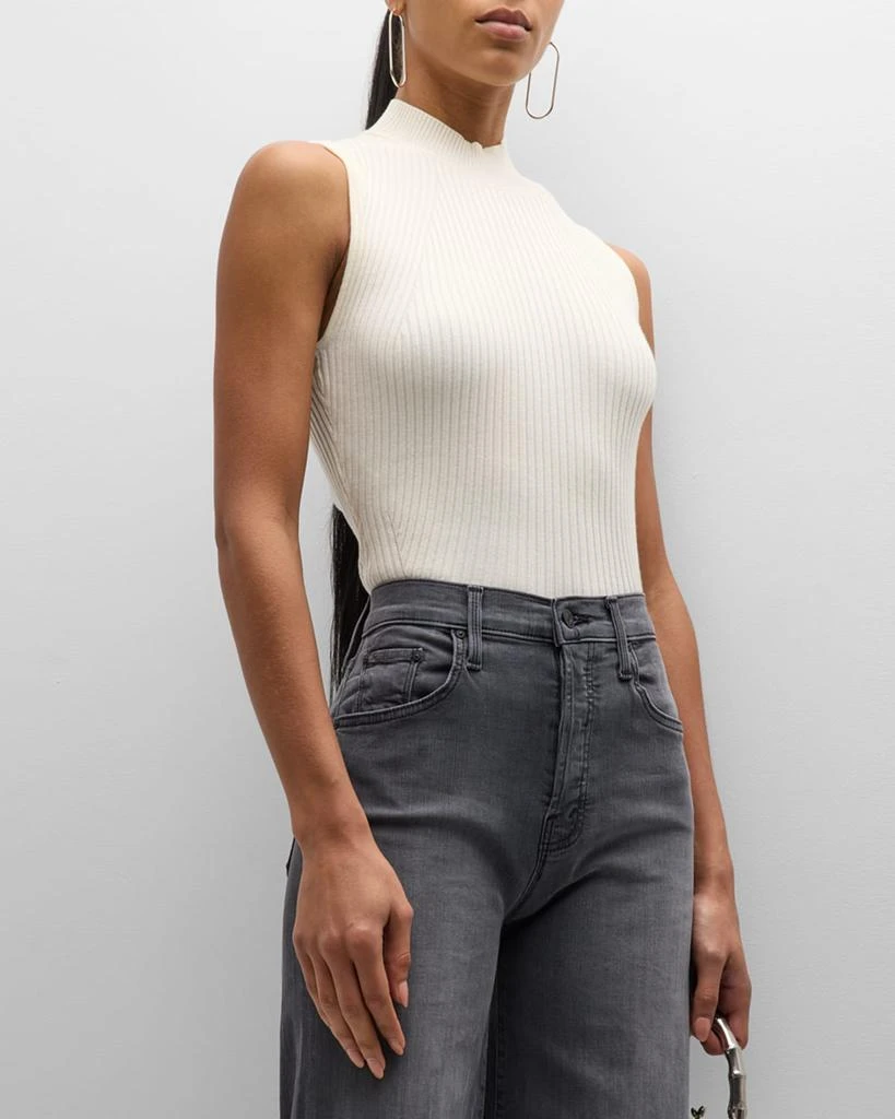 Paige Fidelia Ribbed Mock-Neck Tank Top 4