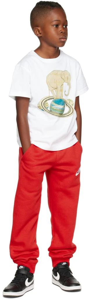 UNDERCOVER Kids White Elephant T-Shirt 4