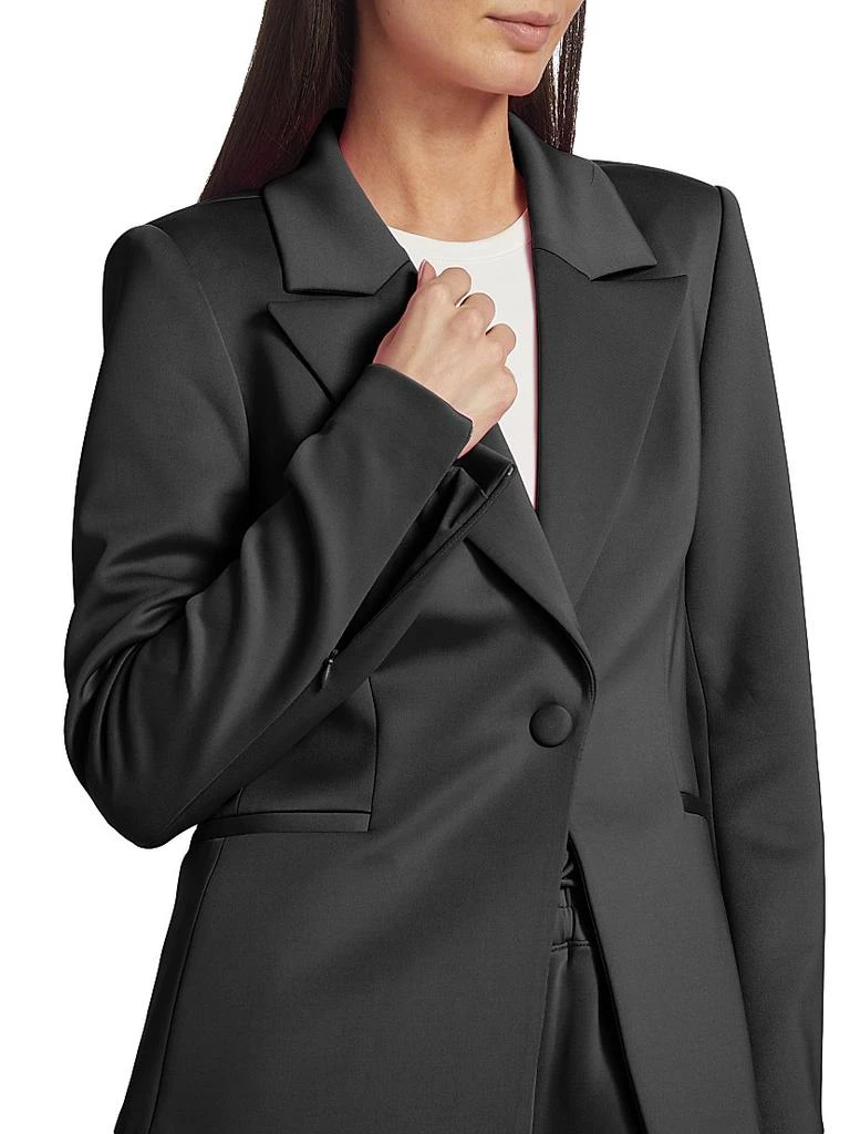 Good American Single-Button Scuba Blazer 6
