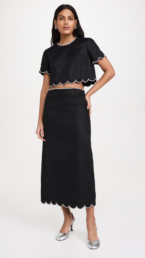 Zimmermann crush Flutter Maxi Skirt - Dresses & Skirts