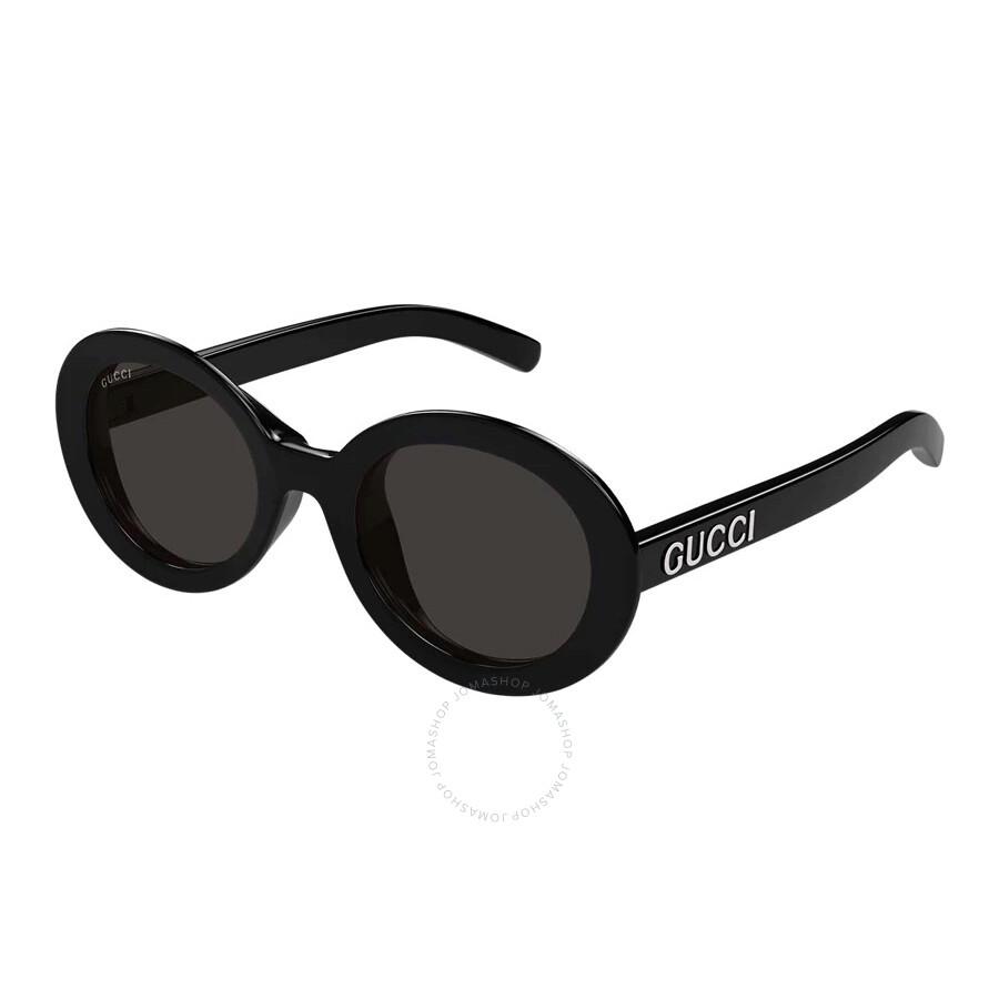 Gucci Grey Oval Ladies Sunglasses GG1722SA 001 53