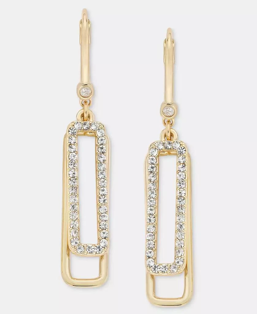 DKNY Pavé Shaky Link Drop Earrings