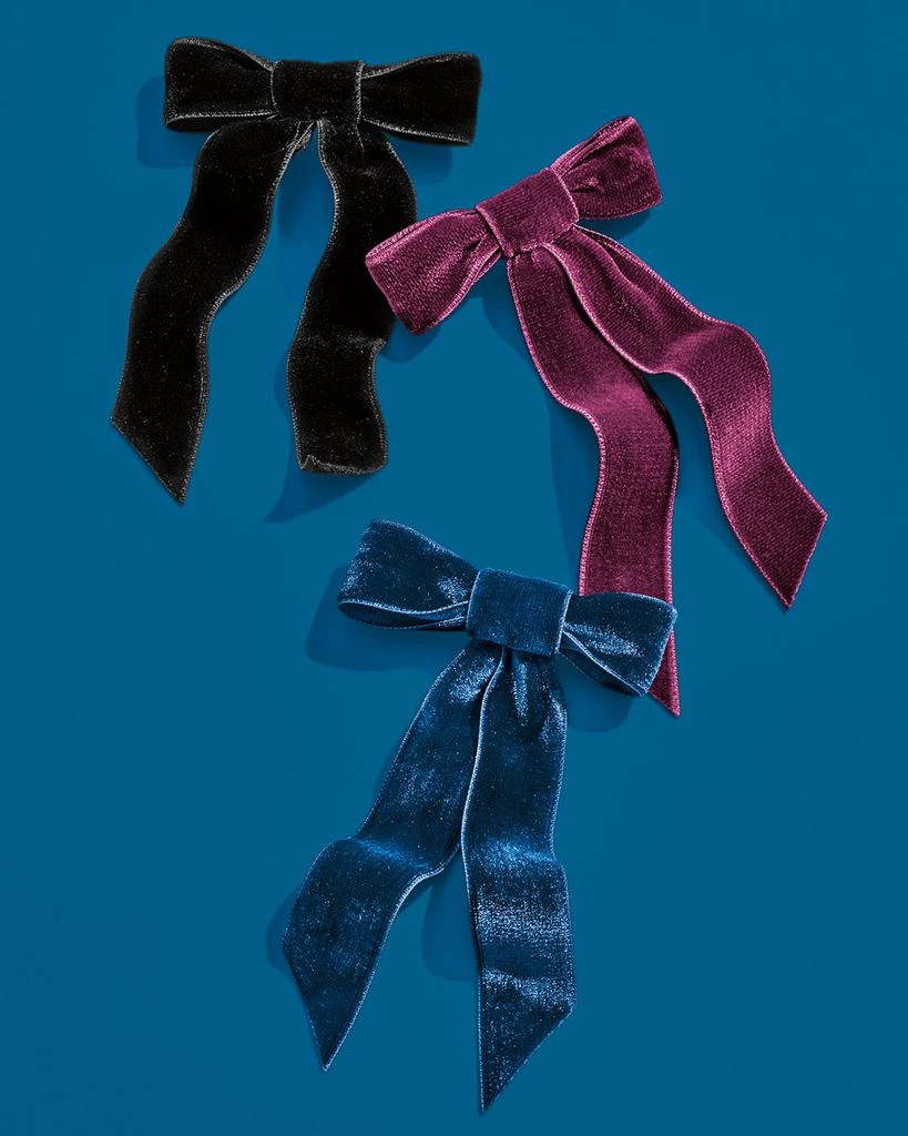 Jennifer Behr Velvet Bow Barrette 2